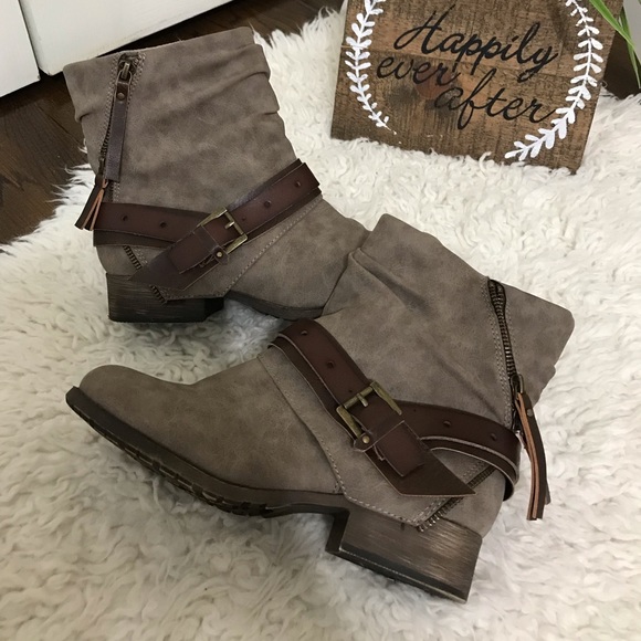 Jellypop Shoes - Jellypop Ankle Boots Lima JRMIES Stone Distress